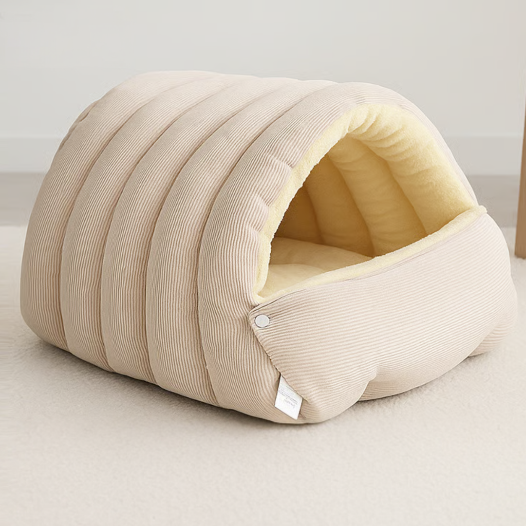 Colverro™ Puffer Jacket Pet Bed with Warm Fleece Lining