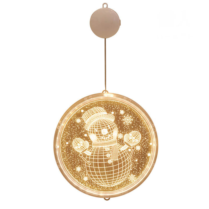 Colverro™ Acrylic LED Christmas Window Light with Suction Cup