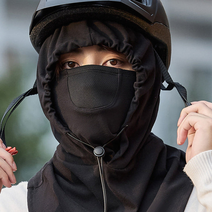 Colverro™ Hooded Cycling Face Mask with Built-In Neck Warmer
