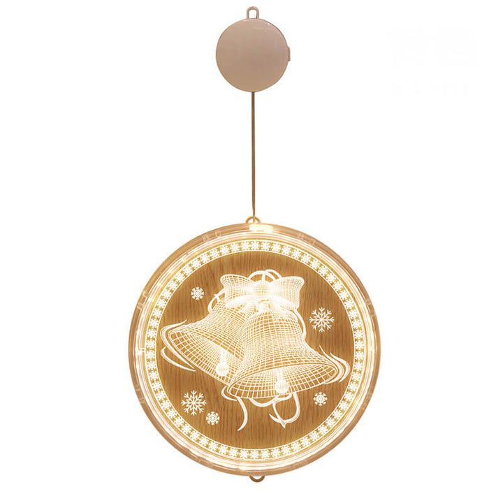 Colverro™ Acrylic LED Christmas Window Light with Suction Cup