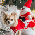 Colverro™ Santa Riding Dog Christmas Costume with Adjustable Straps