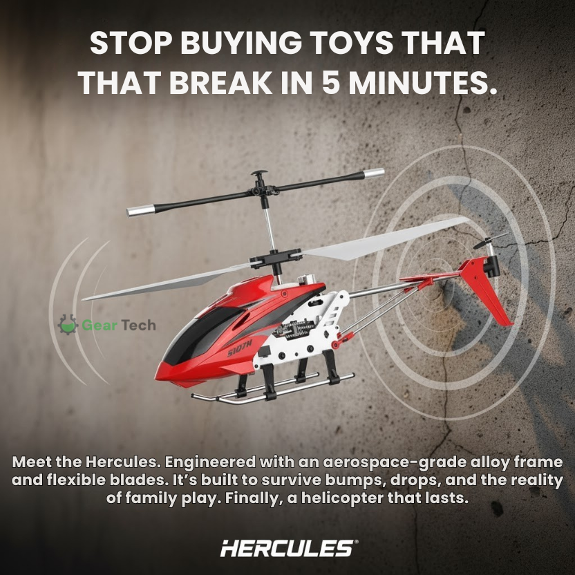 Colverro™ Remote Control Helicopter with LED Lights and Gyro Stabilizer
