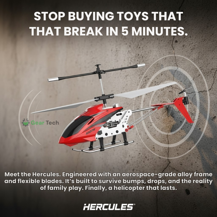 Colverro™ Remote Control Helicopter with LED Lights and Gyro Stabilizer