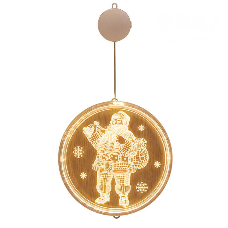 Colverro™ Acrylic LED Christmas Window Light with Suction Cup