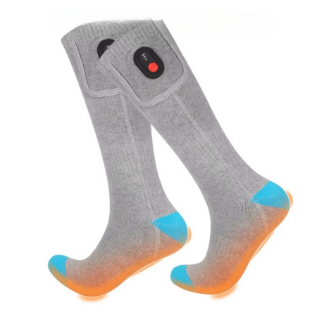 Colverro™ USB Rechargeable Heated Socks with Toe and Sole Warmth