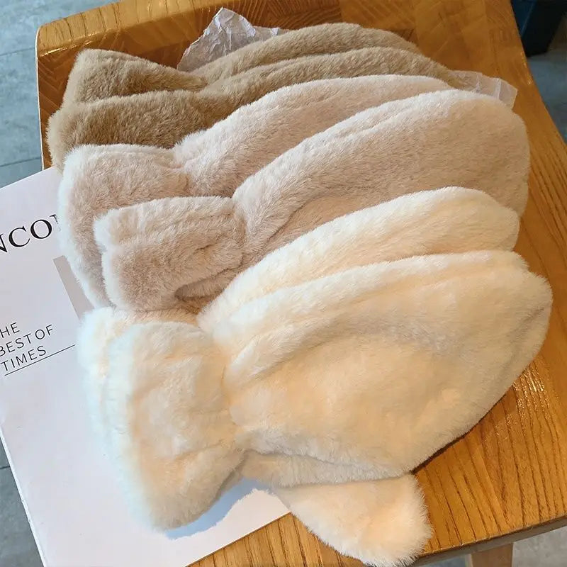 Colverro™ Fluffy Plush Mittens with Thick Warm Lining for Women