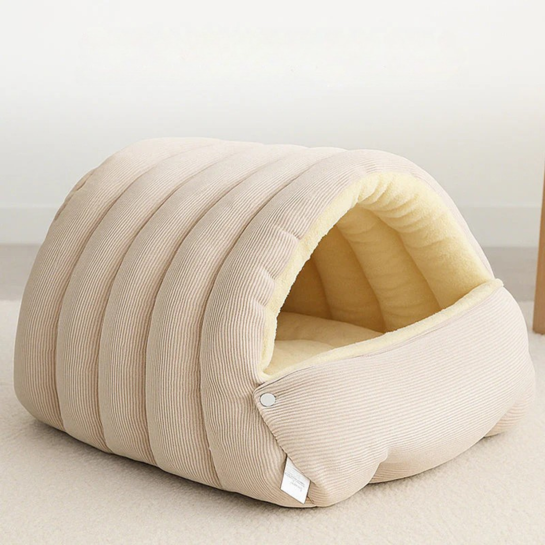 Colverro™ Puffer Jacket Pet Bed with Warm Fleece Lining