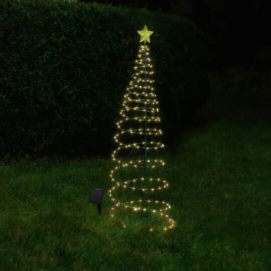 Colverro™ Solar Christmas Tree Light with Star That Glows Every Night