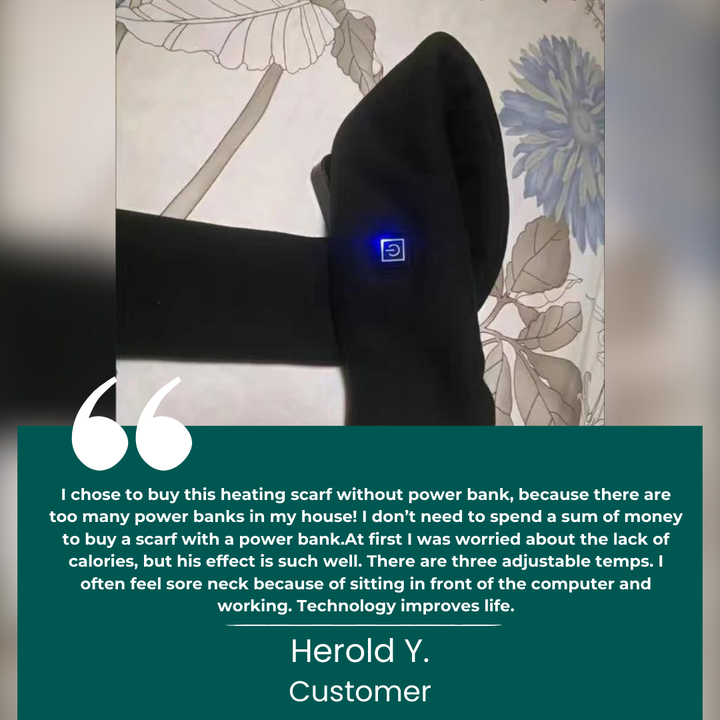 Colverro™ USB Heated Neck Scarf with Even, Relaxing Warmth