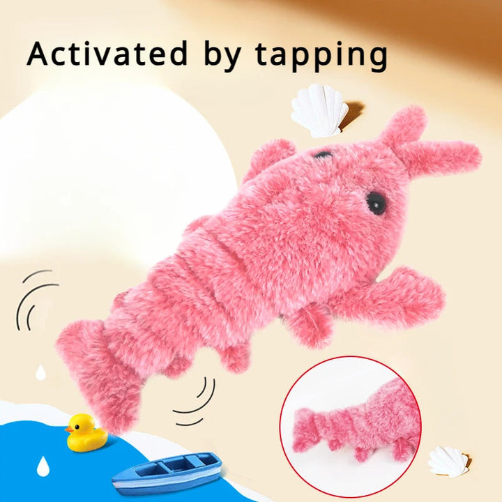 Colverro™ Flopping Shrimp Pet Toy with Touch-Activated Motion