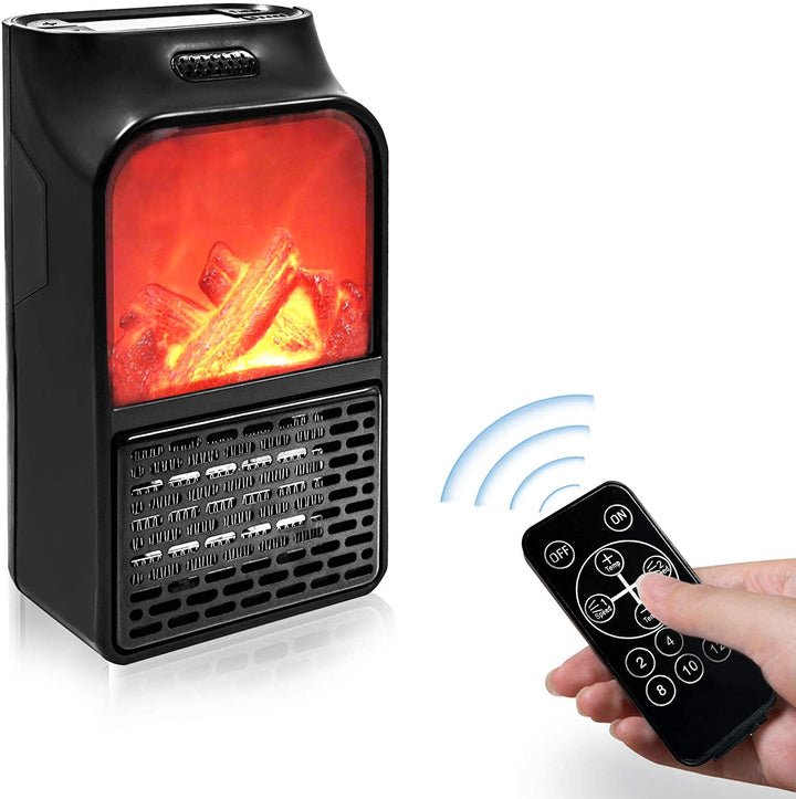 Colverro™ Plug-In Flame Effect Heater with Remote Control and Timer