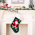 Colverro™ Gold Velvet Patch Christmas Stocking Ornament