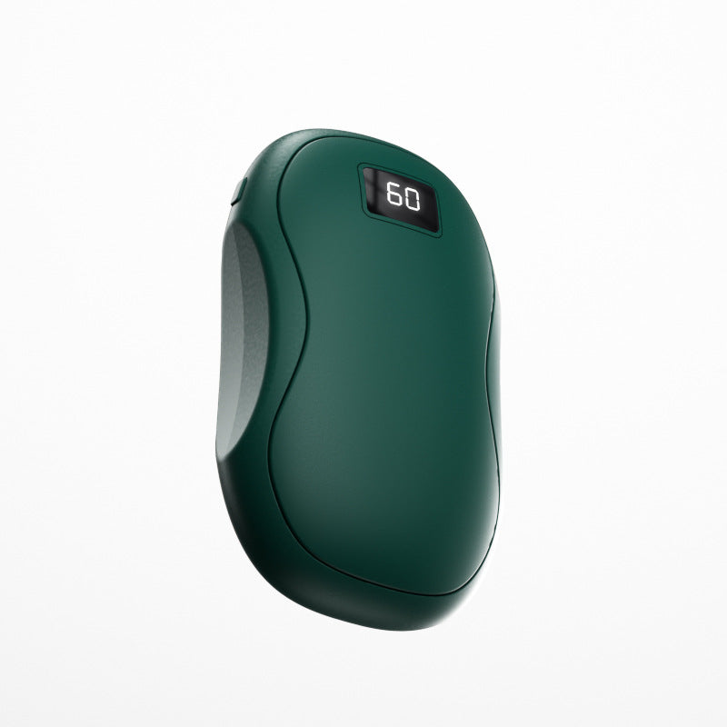 Mini rechargeable hand warmer with display