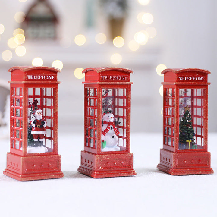 Colverro™ Swirling Glitter Christmas Lantern with Color-Changing LED