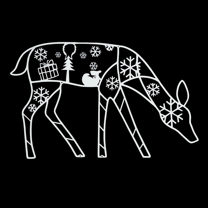 Colverro™ Large Light-Up Acrylic Reindeer Figure with 240 LEDs and Timer