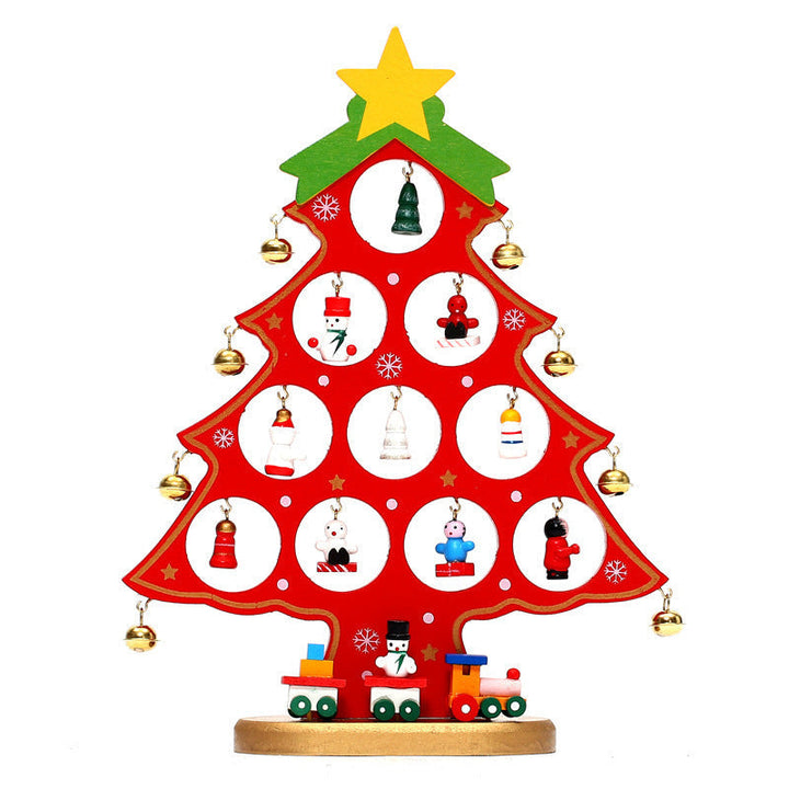 Colverro™ DIY Wooden Mini Christmas Tree Kit – Tool-Free Tabletop Decor