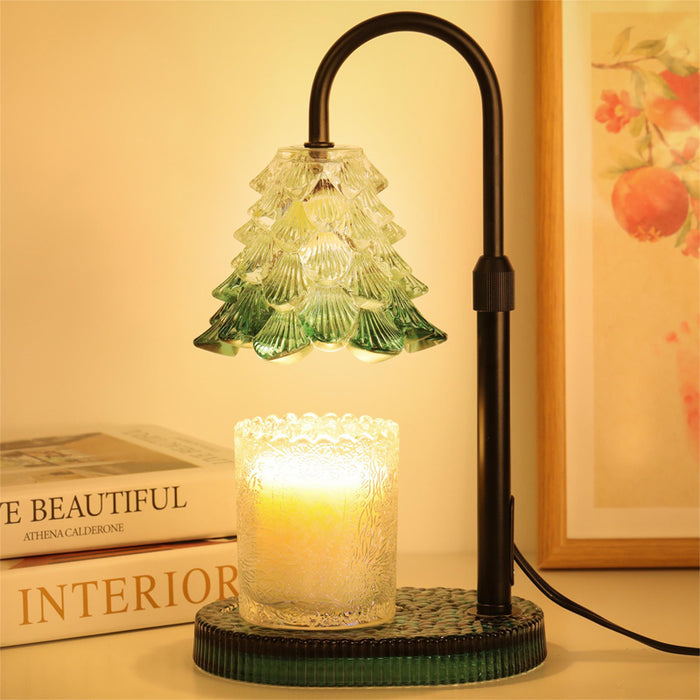 Colverro Green Candle Warmer Lamp with Dimmer and Auto-Off Timer