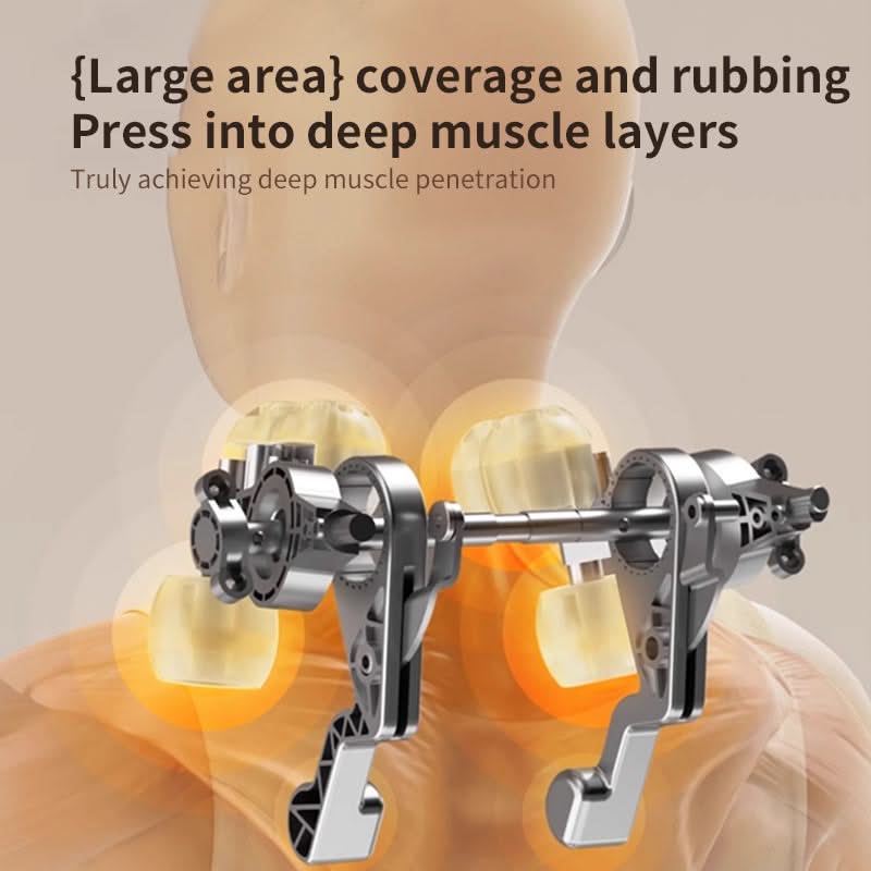 Colverro™ Cordless Heated Neck Massager with Six Rotating Heads
