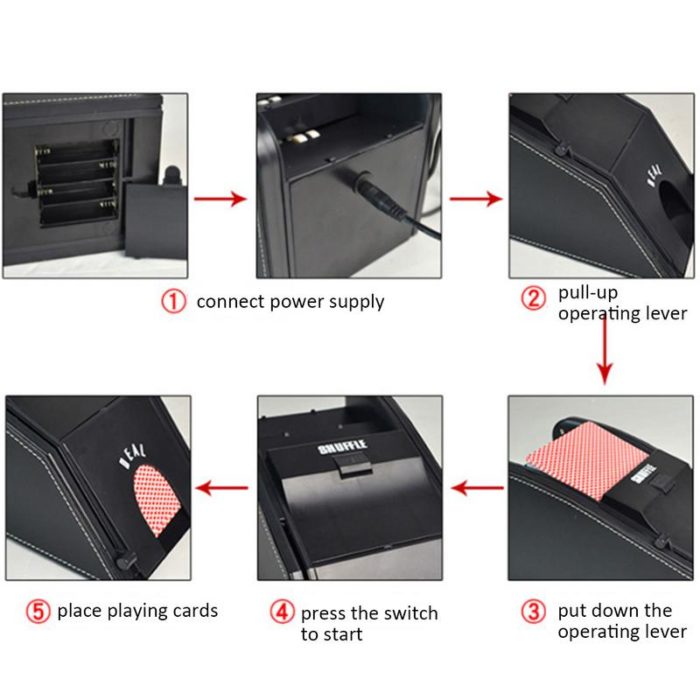Colverro™ Automatic Card Shuffler for One or Two Decks, Battery or Plug-In