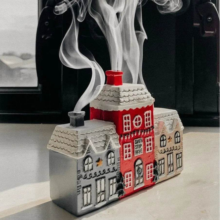 Colverro™ Christmas Cabin Incense Cone Burner with 2 Cones Included