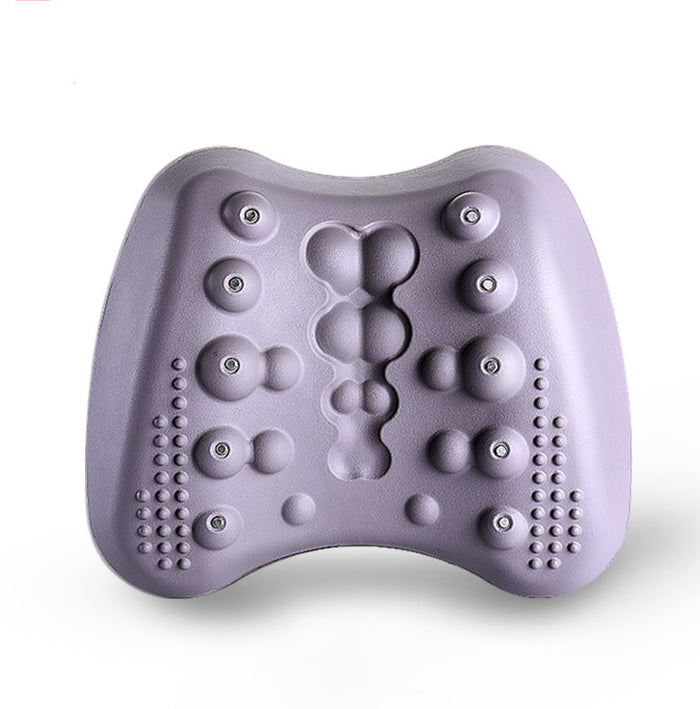 Colverro Curved Lower Back Stretch Pillow with Massage Nodes