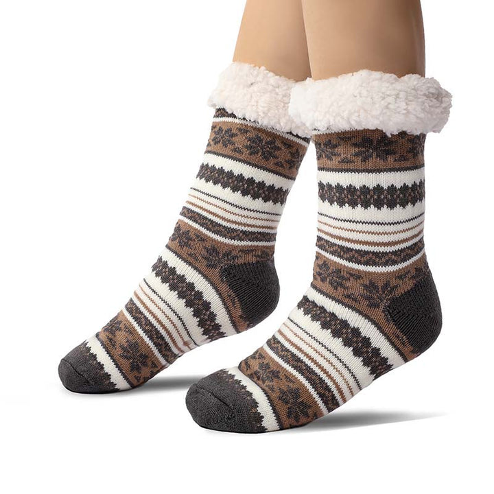 Colverro™ Ultra-Thick Snowflake Slipper Socks with Silicone Grip Soles