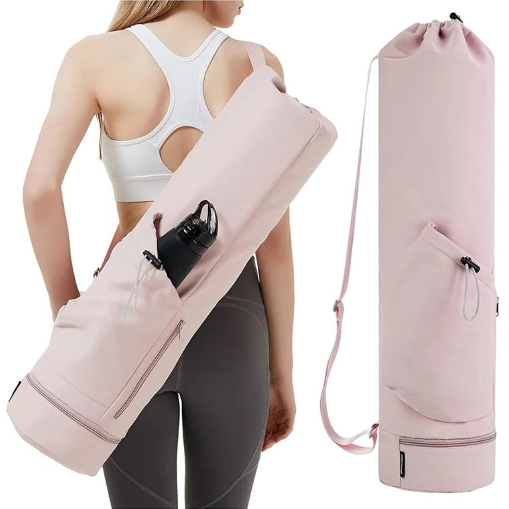 Colverro™ Yoga Mat Carrier Bag with Wet Pocket and Water Bottle Holder