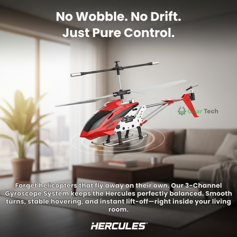 Colverro™ Remote Control Helicopter with LED Lights and Gyro Stabilizer
