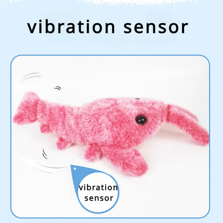 Colverro™ Flopping Shrimp Pet Toy with Touch-Activated Motion