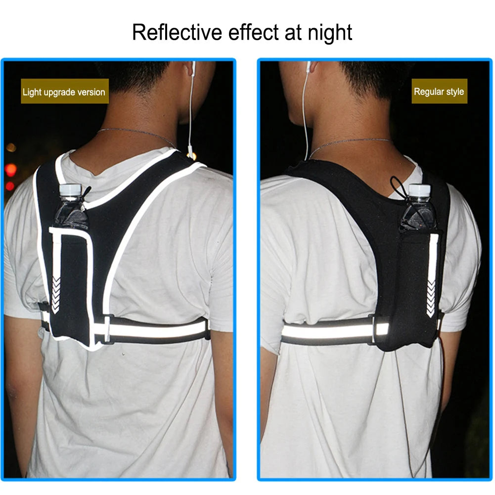 Colverro™ Reflective Running Vest Chest Bag with Large Phone Pocket