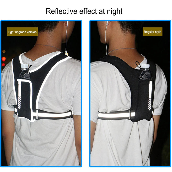 Colverro™ Reflective Running Vest Chest Bag with Large Phone Pocket