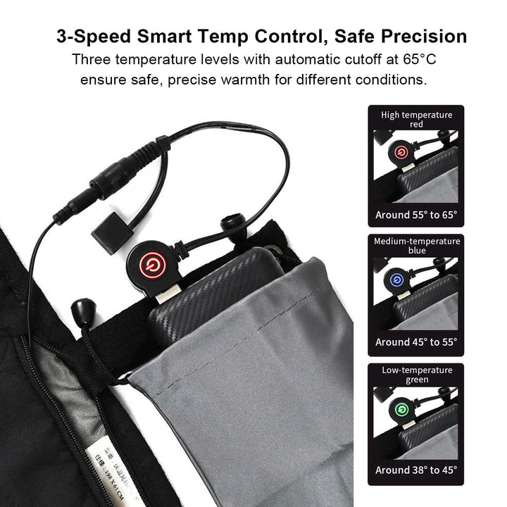 Colverro™ 5-Zone USB Heated Pad with 30-Second Warm-Up