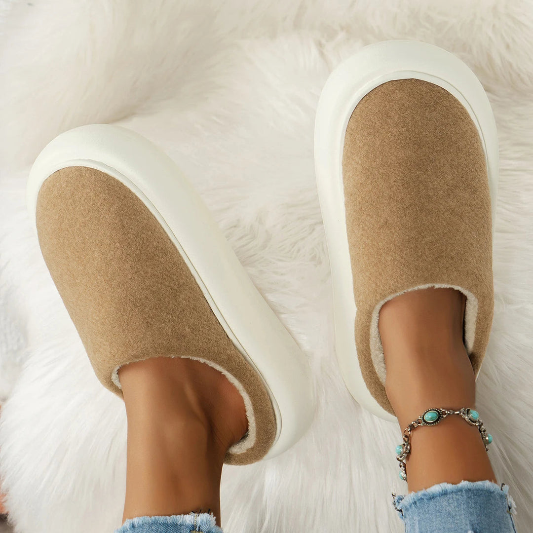 Colverro™ Plush Winter House Slippers for Women with Non-Slip Sole