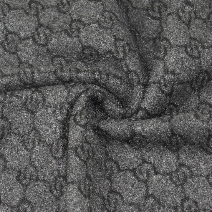 Colverro™ Wool Blend Winter Scarf with Letter Print and Fringe Trim