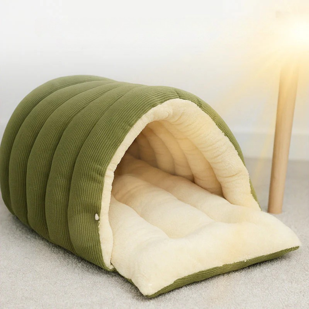 Colverro™ Puffer Jacket Pet Bed with Warm Fleece Lining