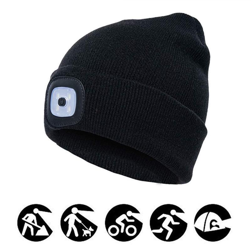 Colverro™ LED Headlamp Beanie – Knit Hat with Hands-Free Light