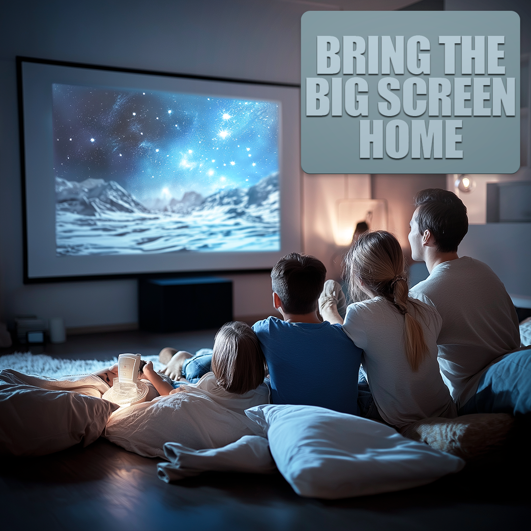 Colverro™ Mini Portable Projector with 1080P Support, Power Bank Ready