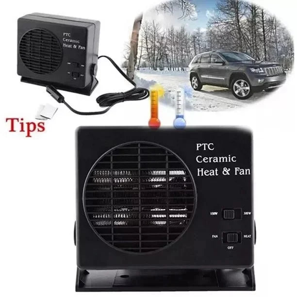 Colverro™ 12V Ceramic Car Space Heater with Auto Thermostat