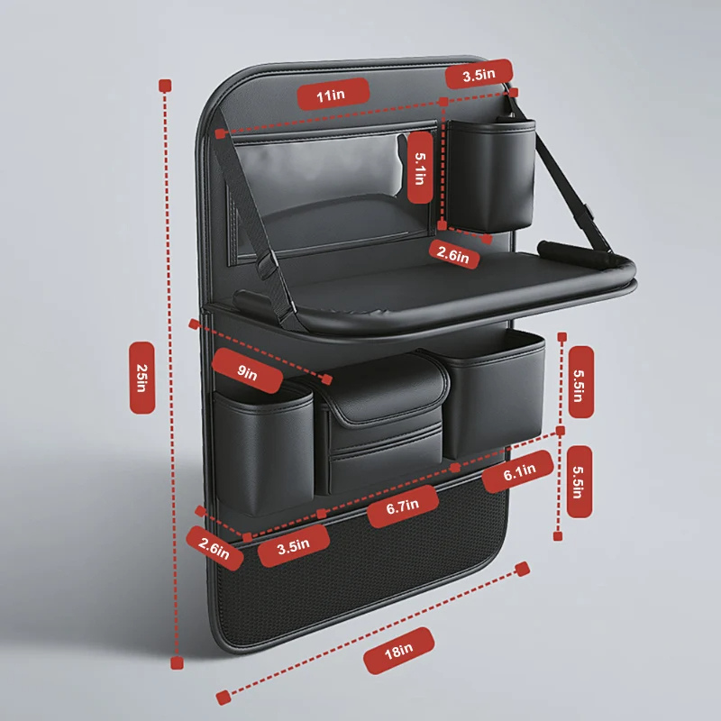 Colverro™ Back Seat Car Organizer with Folding Tray and Tablet Holder