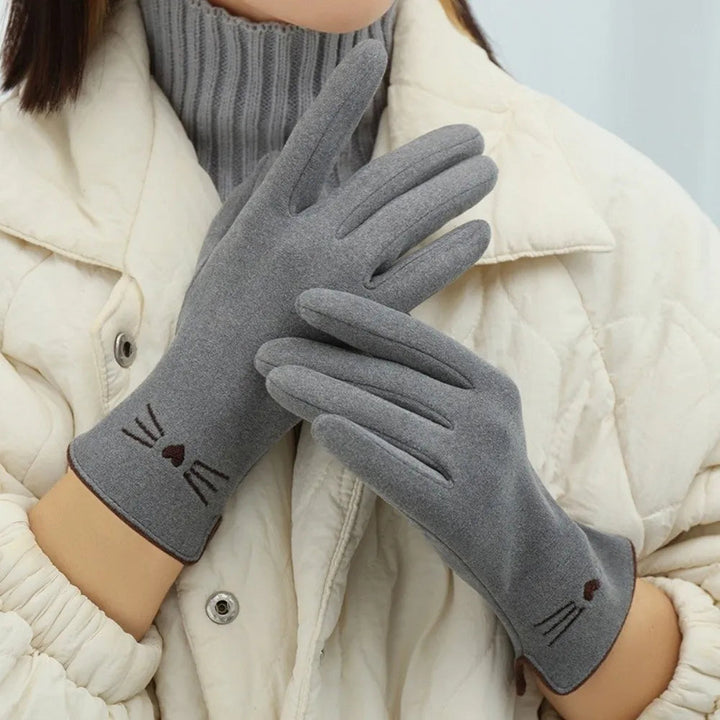 Colverro™ Cute Cat Touchscreen Winter Gloves for Women