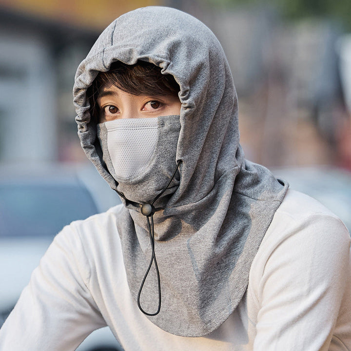Colverro™ Hooded Cycling Face Mask with Built-In Neck Warmer