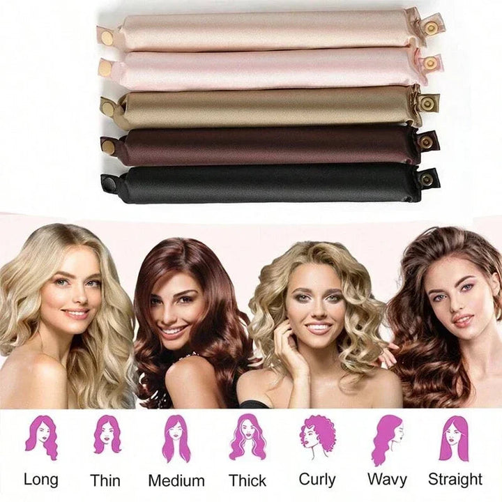 Colverro™ Satin Heatless Curling Headband for Soft Overnight Curls