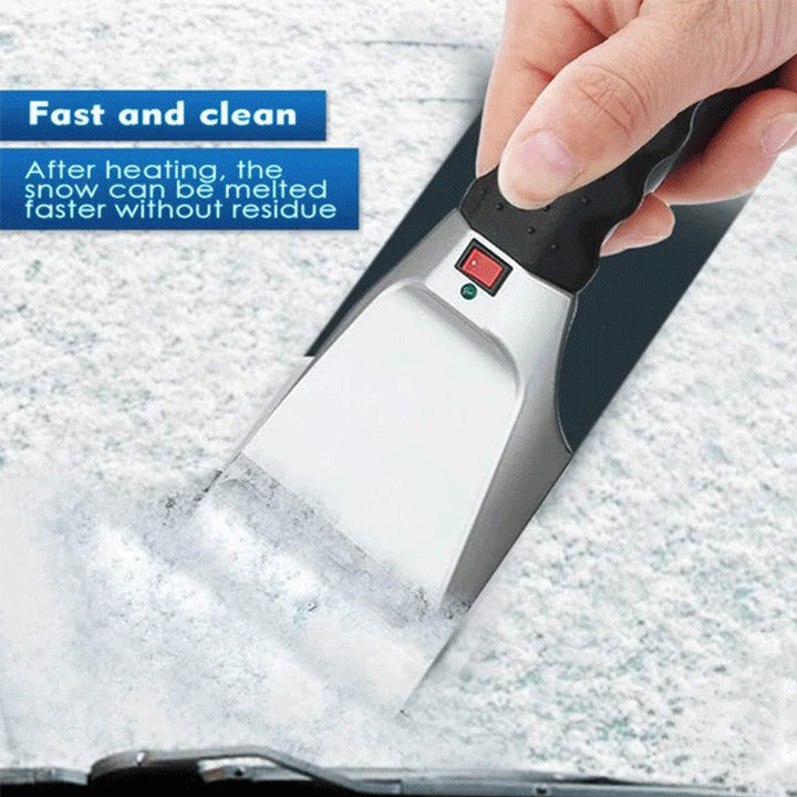 Colverro™ 12V Heated Ice Scraper for Faster Windshield Clearing
