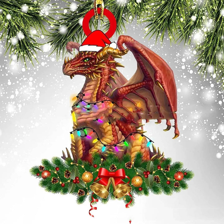 Colverro™ Acrylic Dinosaur Dragon Egg Christmas Ornament – 3 Inch