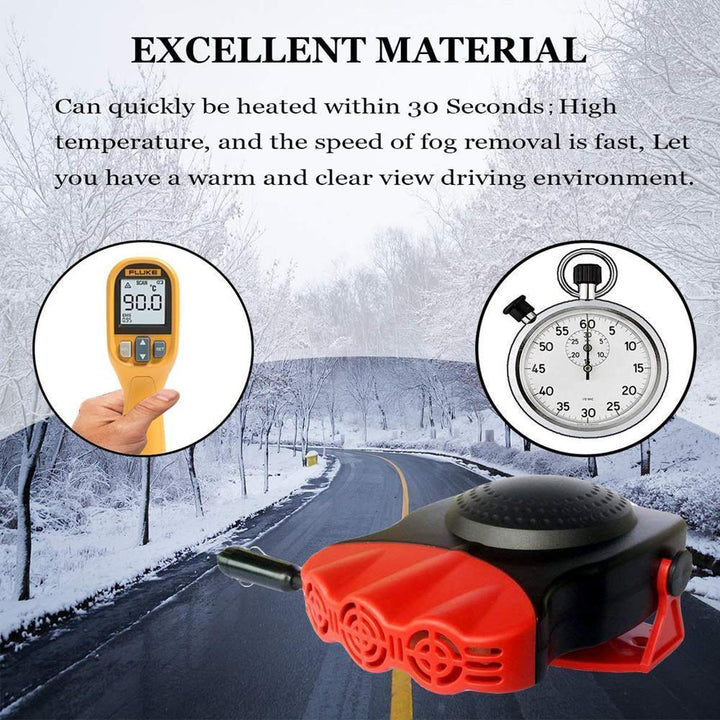 Colverro™ 12V Car Heater and Defroster for Fogged Windows