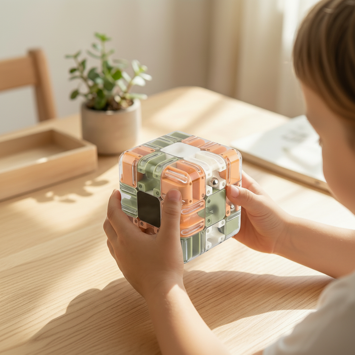 Colverro™ 3D Maze Puzzle Cube with Metal Ball and Multi-Layer Labyrinth