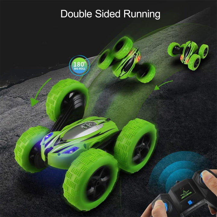 Colverro™ RC Stunt Car with 360° Flips, 4WD and LED Headlights