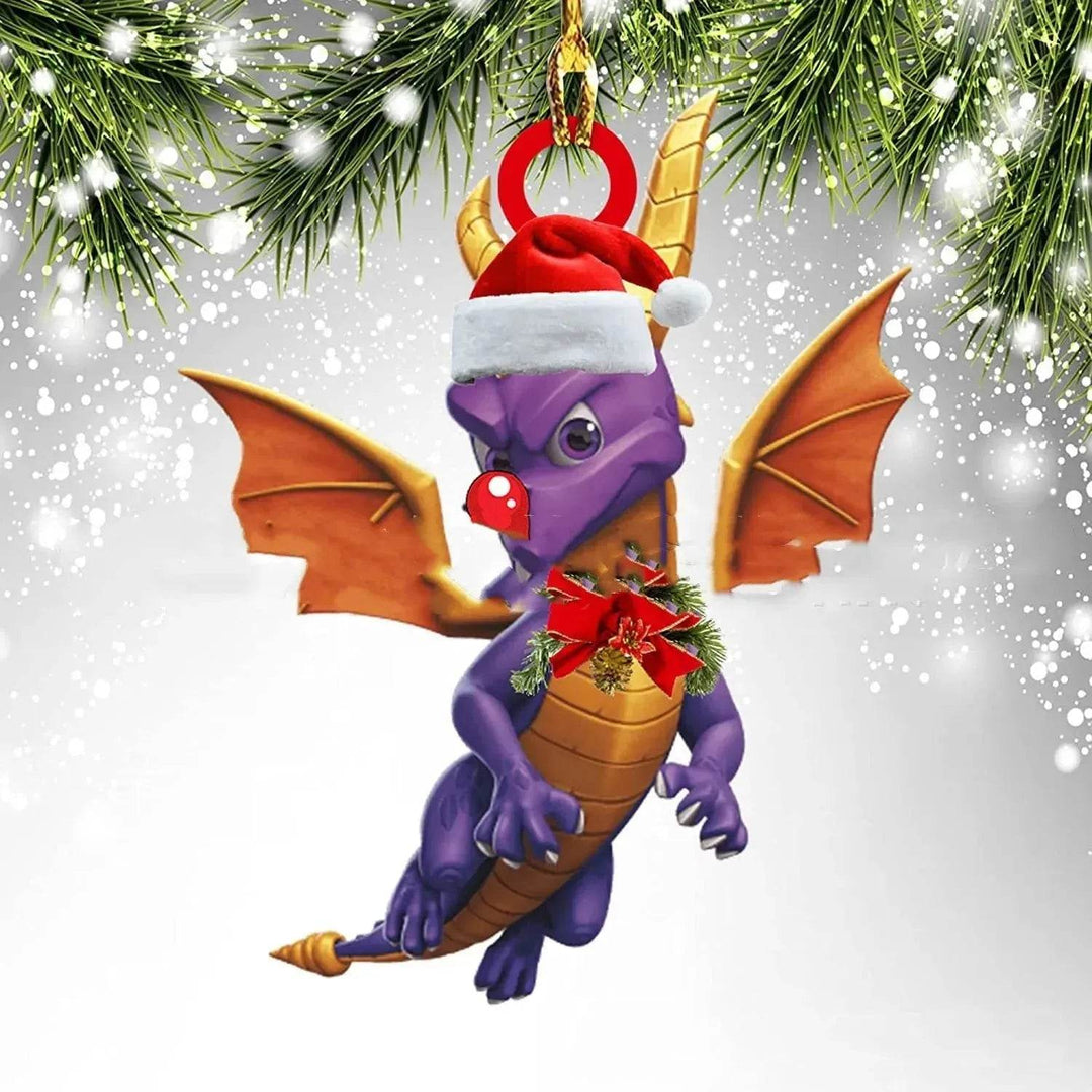Colverro™ Acrylic Dinosaur Dragon Egg Christmas Ornament – 3 Inch