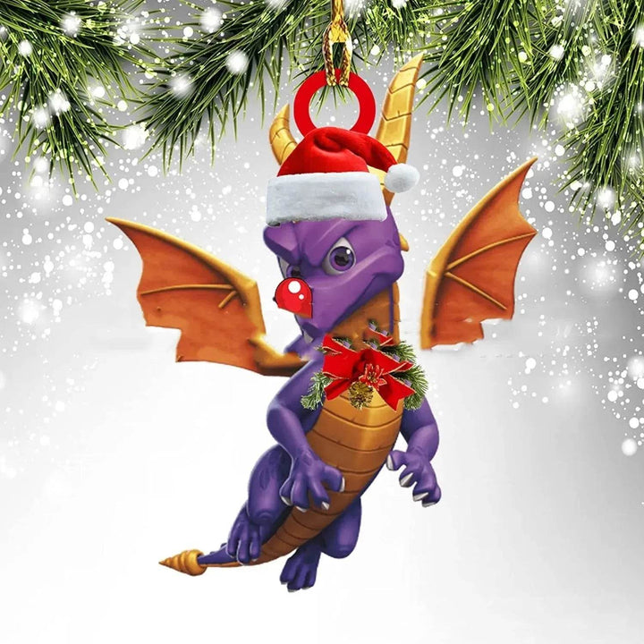 Colverro™ Acrylic Dinosaur Dragon Egg Christmas Ornament – 3 Inch