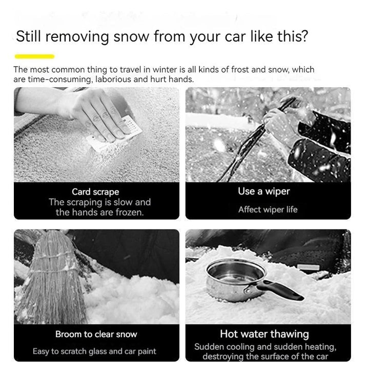 Colverro™ 2-in-1 Ice Scraper and Snow Shovel with Extended Grip Handle